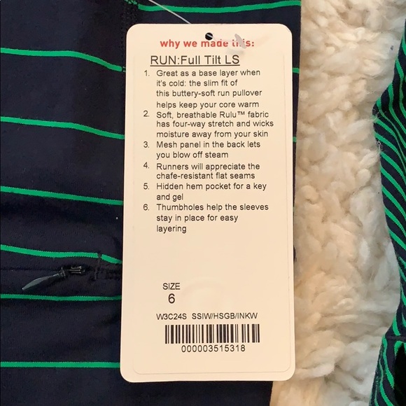 *Lululemon* Green/Navy, Full Tilt LS - Picture 5 of 11